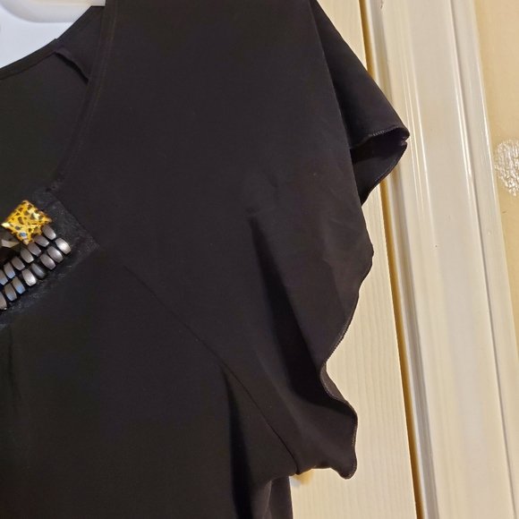 Susan Lawrence black beaded top - Picture 4 of 7